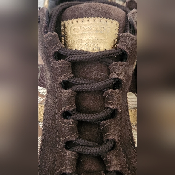 COACH Designer Patterned Sneakers - Picture 7 of 8